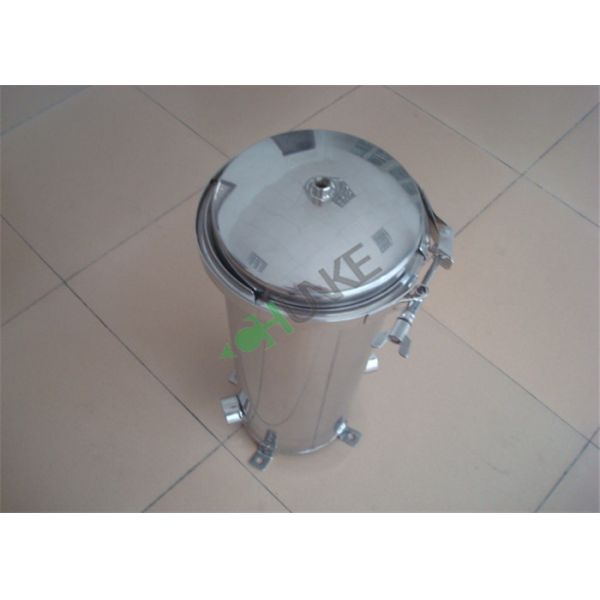 High Pressure Water Filter Housing , Single Bag Stainless Steel Filter Housing