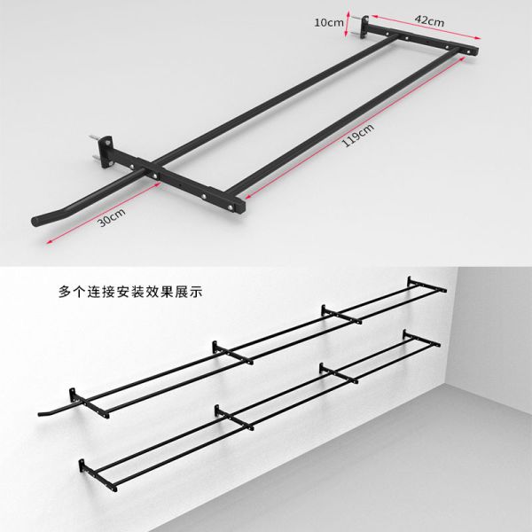 Medical Ball Wall Mounted Ball Rack Golf Bag Rack Stand for Gravity Frame Storage Rack