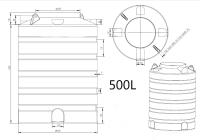 Customizde OEM Rotation Moulding réservoir d'eau en plastique avec la meilleure qualité