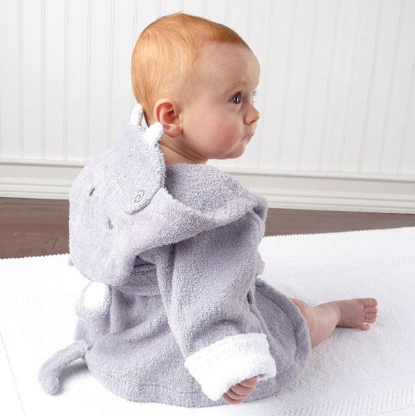 Hooded Animal Modeling Baby Bathrobe/Kids Bathrobe 100% Cotton Soft Cute Towel Hot Sell