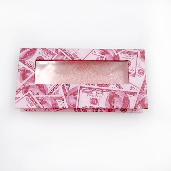 Eco Friendly Customized Gift Box Rigid Cardboard Mink Eyelash Hair Product Packaging Box