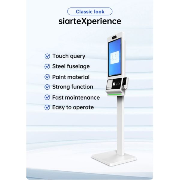 21.5 Inch Self-service Ordering Machine Touch Screen Restaurant Milk Tea Shop Self-service Code Scanning with NFC POS Terminal Payment
