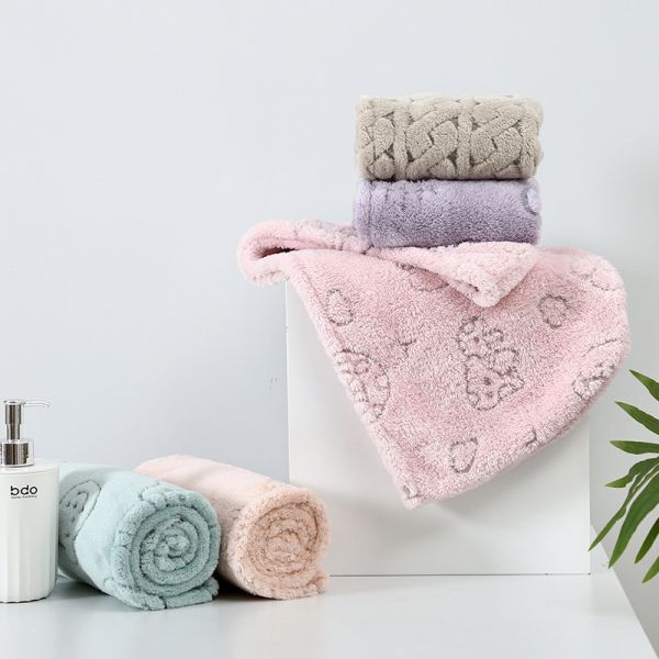 Soft and Skin-Friendly Microfiber Dry Hair Cap Fast Absorbent 65*25cm Novelty Pattern