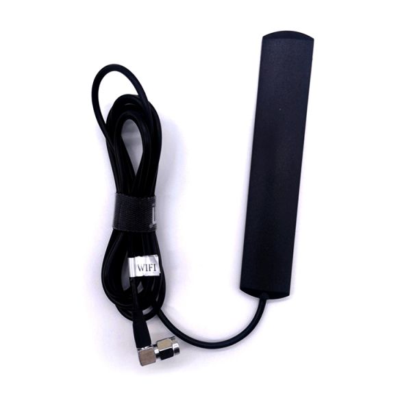 High-gain 4G 5G WIFI NB-IoT Zigbee Adhesive T-bar IoT Antenna 698-960MHz/1710-2690MHz -JW1.5 Connector RG174 Cable RIDA