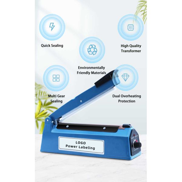 ZEQUAN Food Mini Impulse Heat Sealer para sellar y conservar bolsas de plástico manuales