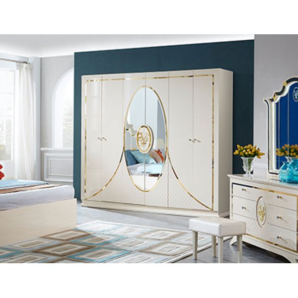 Cabrini MDF Modern Apartment Bedroom Sets Furniture ODM OEM Low Key Luxury