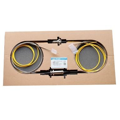 Small Flange Fiber Optic Rotary Joint Ultra Mini Single Channel Diameter 6.8mm