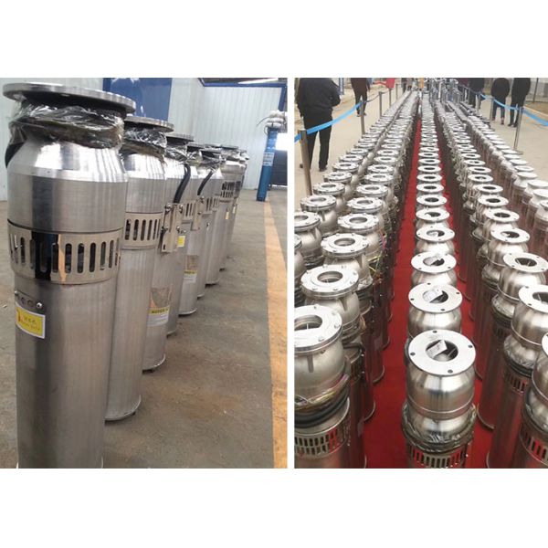 2.2-7.5KW SS Погружаемый насос для фонтана воды 10-250 м3/ч Скорость потока Легко работать