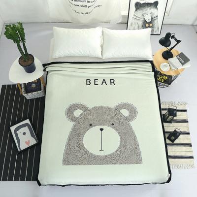 Unisex Bear Soft Newborn Blanket 2 Ply Toddler Plush Sherpa Blanket