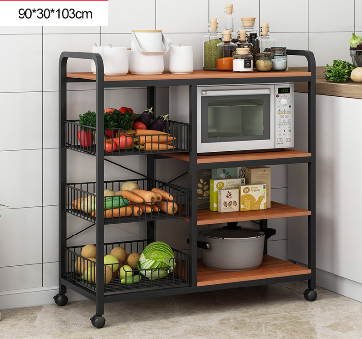 4 Tier Removable Kitchen Storage Rack , Anti Rust Kitchen Plate Rack Shelf