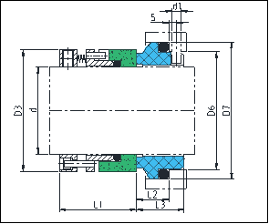 KL-RO-B Pusher Seal Pump Mechanical Seal Replace Flowserve RO-B