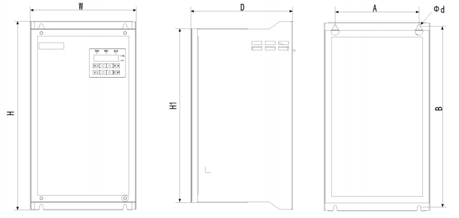 7.5KW 11KW inversor solar da bomba de 3 fases