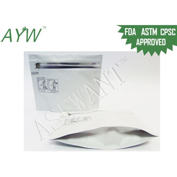 Odorless Plastic Child Proof Zipper Bags For Packaging Weeds Marijuana