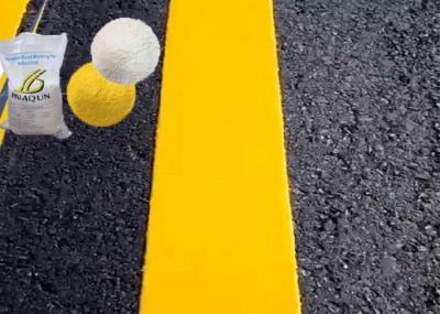 Peinture de marquage routier thermoplastique réfléchissante avec 20% de perles de verre pour marquage du trottoir