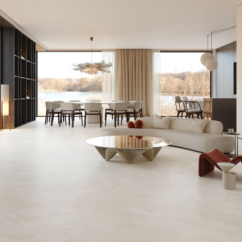 High Scratch Resistance Marble Look Porcelain Tile with Less Than 0.1% Absorption Rate and 8 Random Patterns