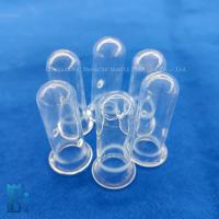 Resistencia al calor Cristales de laboratorio personalizados Transparente tubo de perforación de cristal de cuarzo tubo de prueba de cuarzo