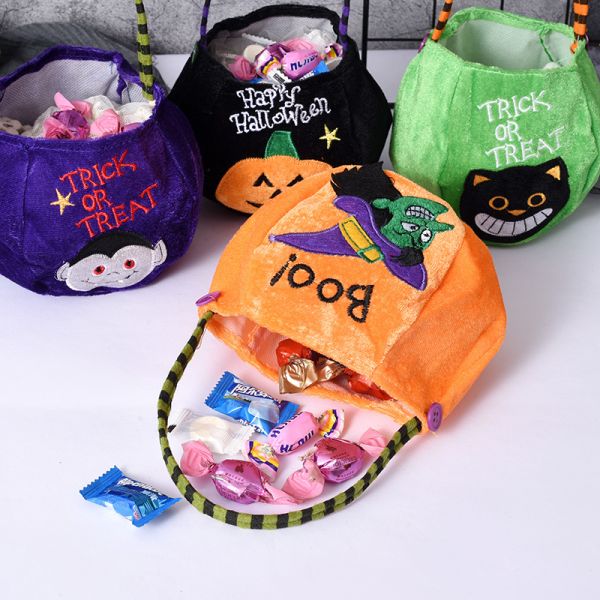 In-stock New Gift Halloween Non-Woven  Tote Bag for Candy and Pumpkin