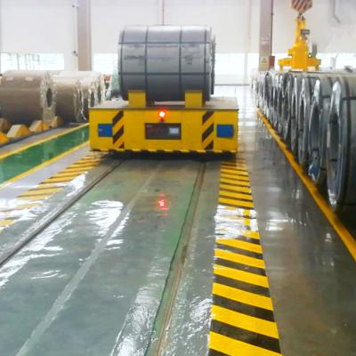 Remote Control Material Handling Cart , 30T Heavy Duty Transport Trolley