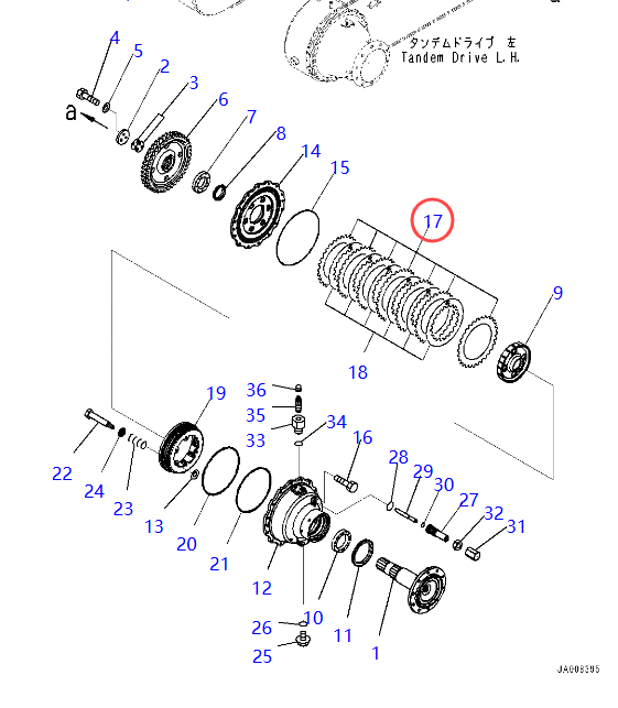 232-25-51430 Диск фрикционного сцепления для Komatsu 2322551430 GD623A GD705A GD725A GD755 GD805 GD825A GH320 WA350 WA400 WA470