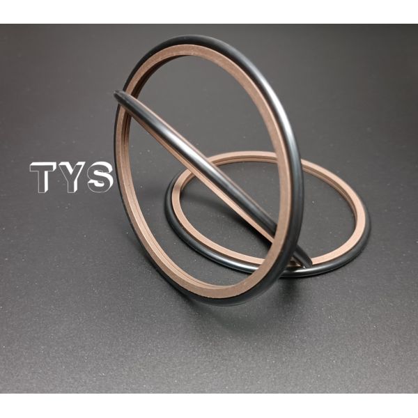 80x91.5x4.2black and brown  Rotary Shaft Seals Kit GRS Rod Step Seal Ring for Excavator High Quality Glyd best seal Ring