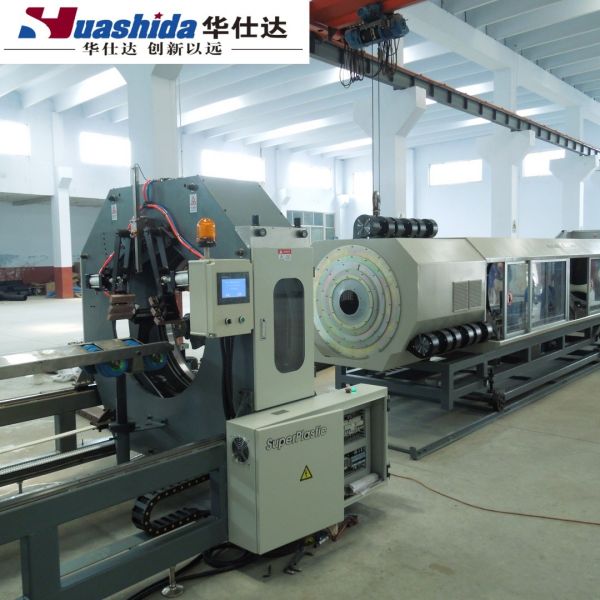 Double Layer HDPE / PP Double Wall Corrugated Water Pipe Extrusion Line Computerized