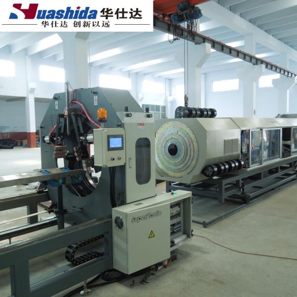 Double Layer HDPE / PP Double Wall Corrugated Water Pipe Extrusion Line Computerized