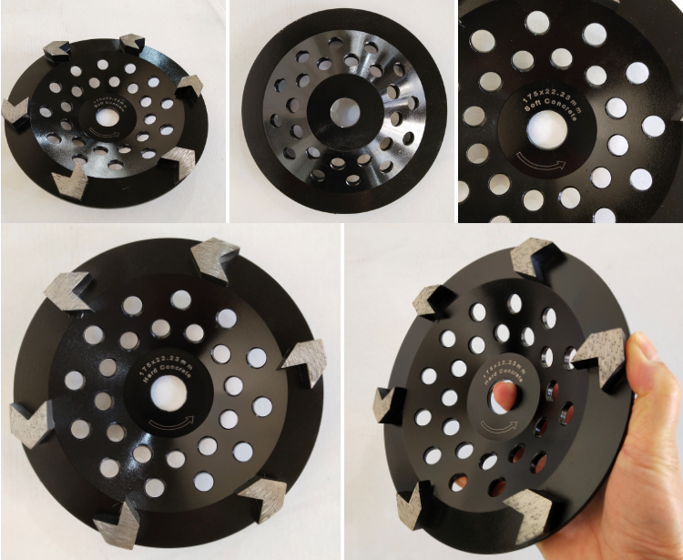 175mm Arrow Segment 7 Diamond Concrete Cup Wheel For Granite
