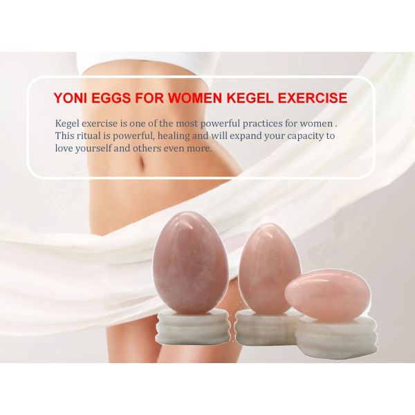 Kegel Healing Natural Yellow Olivine Quartz Jade Stone Yoni Eggs for Vaginal Exercise Love Theme and Hot Products