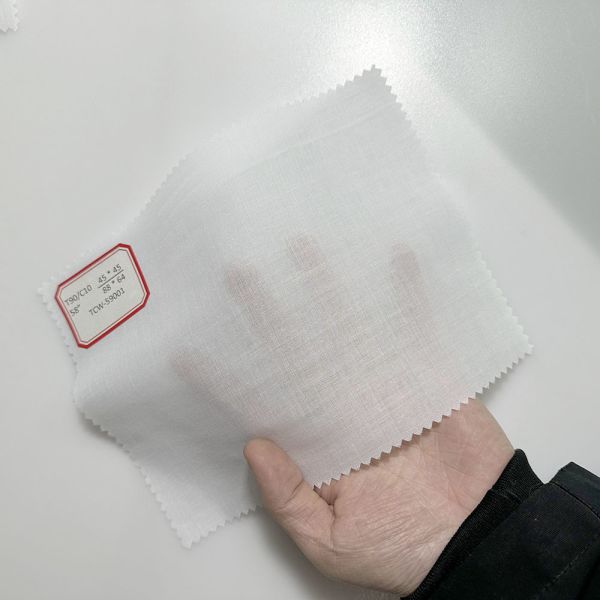 TC 90 Polyester 10 Cotton Fabric 45*45 88*64 Plain Poplin  Fabric