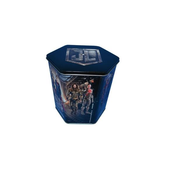 DADI Food Grade Holiday Snack Tin Offset Lithography Tinplate Metal Popcorn Tin Bucket