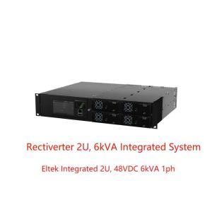 8KW 230Vac 4KW 115Vac Rectiverterのパワー系統48Vdcは統合した2U 6kVA 1ph （CIOR0402.XXX）を