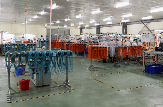 MTP- кабель тележки MTP для кабелей хобота c полярности сети 24core OM3 (50/125) для 1G к дуплексу 25G