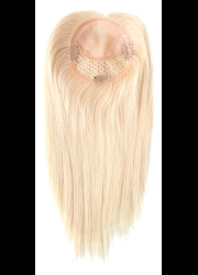 Blonde Straight Machine Made Human Hair Wig Middle Part Real Hair Wigs For Women