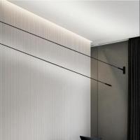 IP20 IP65 suspendeu a arruela branca preta de aço inoxidável 2835 da parede da luz linear da skyline