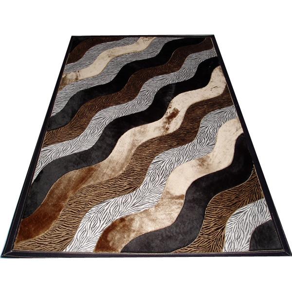 New Fasion rug Made in China Good price Leather With Very Soft Polyester Face Carpet Leather Backing New Design