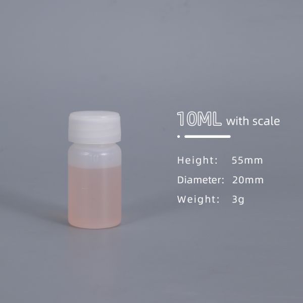 Tipo de sellado Botella de reactivo Hdpe de plástico para análisis de laboratorio