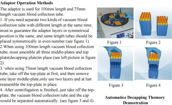 Automatical Decapping Medical Centrifuge CTK120R for Hospital Laboratory Blood Serapration