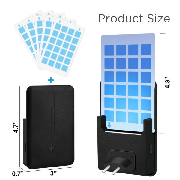 JZ White Harmless Fly Catcher Insect Killing Anti Mosquito Lamp UV Attraction Mosquito Repellent Sticker Lamp for Indoor Bedroom