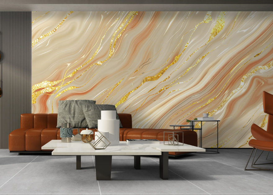 Fire Retardant PVC Marble Sheet Wall Panel for Residential Commercial Interior Installation