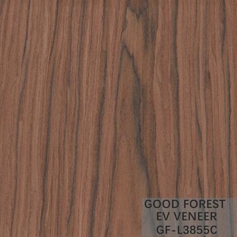 Engineered Veneer Santos Rose Wood Crown Cut Customized Service