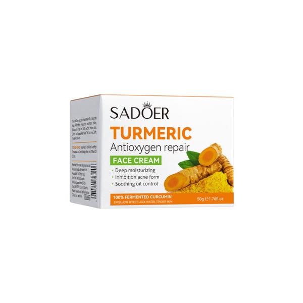 creme de cara de creme facial do tratamento da acne do alvejante dos cuidados com a pele da cúrcuma 50G