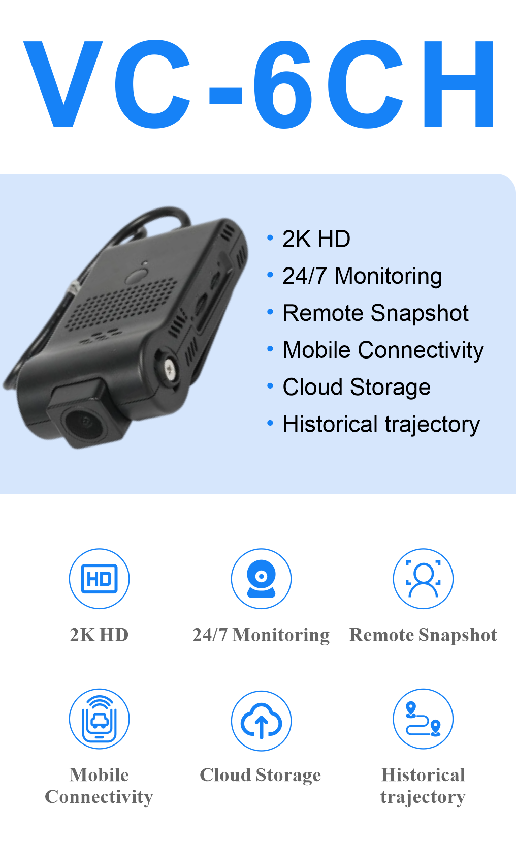 VC-6CH 4G Fleet Management Smart Video Terminal