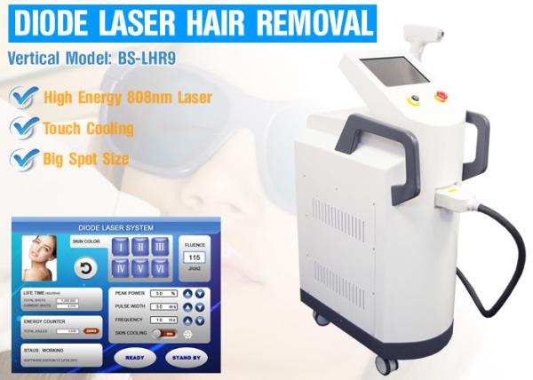 810nm Diode Laser Machine Permanent Hair Removal Equipment With Colorful Touch Screen Control Panel