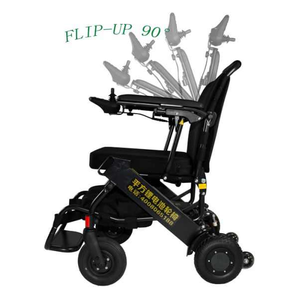 Silla de ruedas eléctrica plegable de la obra clásica ultra ligera 220.46lb con la batería de litio