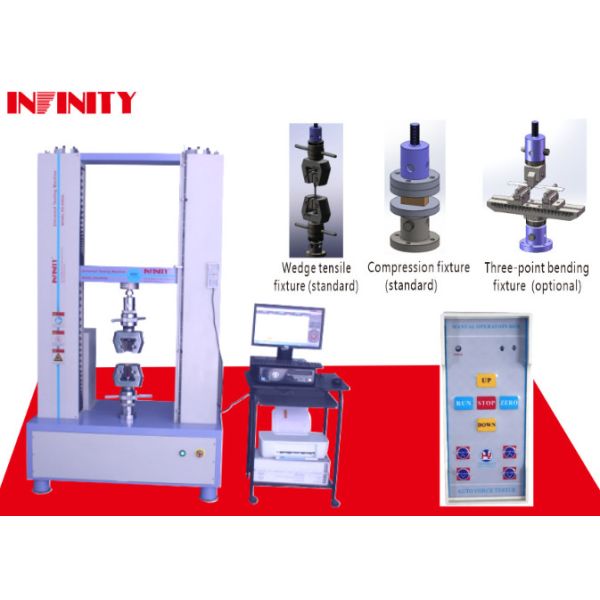 Máquina de ensayo de tracción universal de alta precisión de transmisión de tornillos de bolas con cinta adhesiva controlada por servo