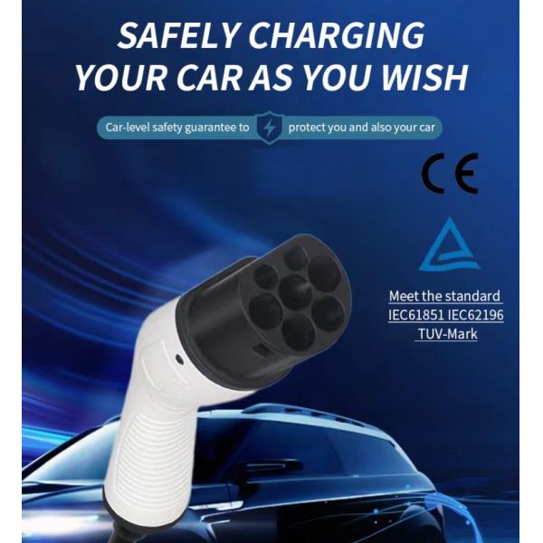 16A 3 Phase Ev Charger Car Charging Cables Electric Ev Charging Cable Car Type 2 To Type 2 Ev Charging Cable