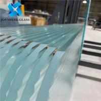 Verre de relief fait sur commande de séparation de mur, verre d'ondulation de l'eau pour le bâtiment