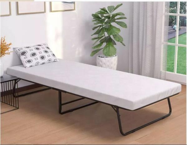 Space-Saving Foldable Guest Bed with 5 Inch Memory Foam Mattress Home Office Must-Have