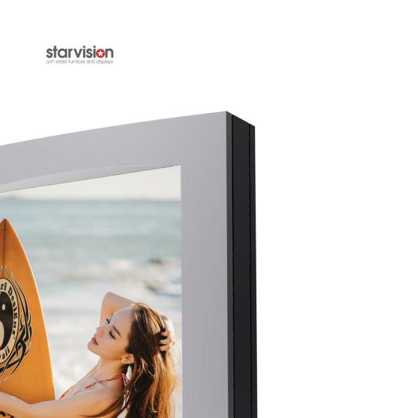 IP56 Advertising Outdoor Digital Totem With AR Laminated Glass