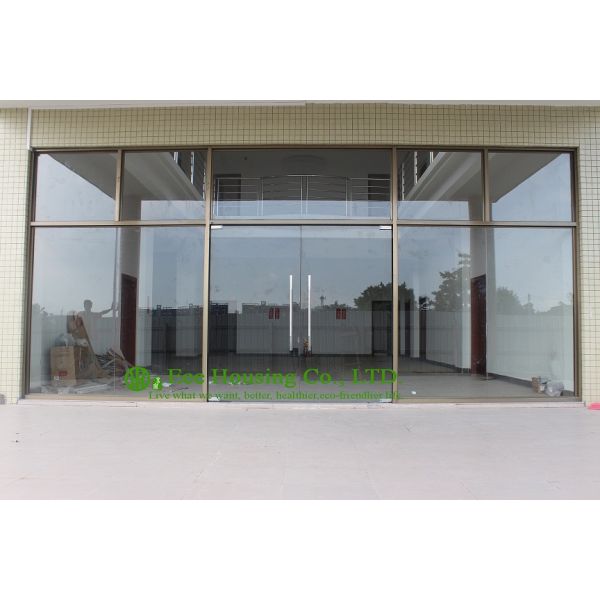 China manufacturer commercial exterior commercial frameless glass doors for Apartment